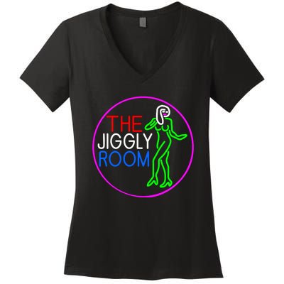 Retro The Jiggly Room Women's V-Neck T-Shirt