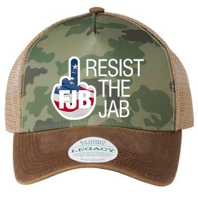 Resist The Jab Flag Legacy Tie Dye Trucker Hat