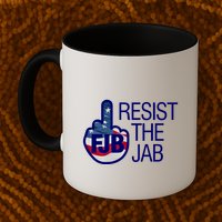 Resist The Jab Flag Mug