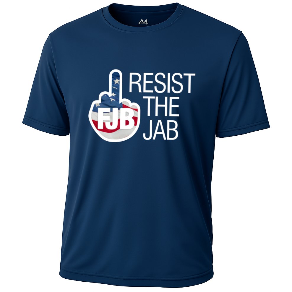 Resist The Jab Flag Performance Shirt