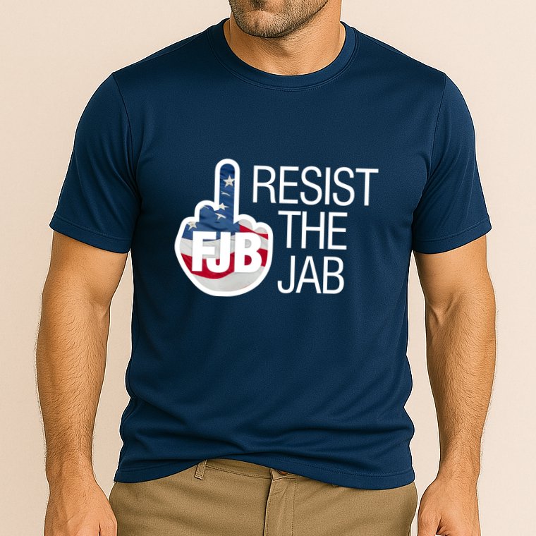Resist The Jab Flag Performance Shirt