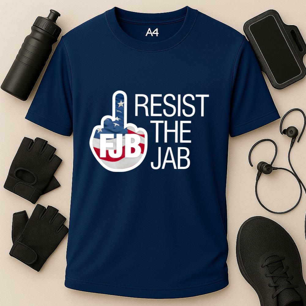 Resist The Jab Flag Performance Shirt