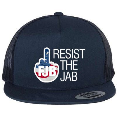 Resist The Jab Flag Flatbill Hat