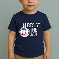 Resist The Jab Flag Toddler T-Shirt