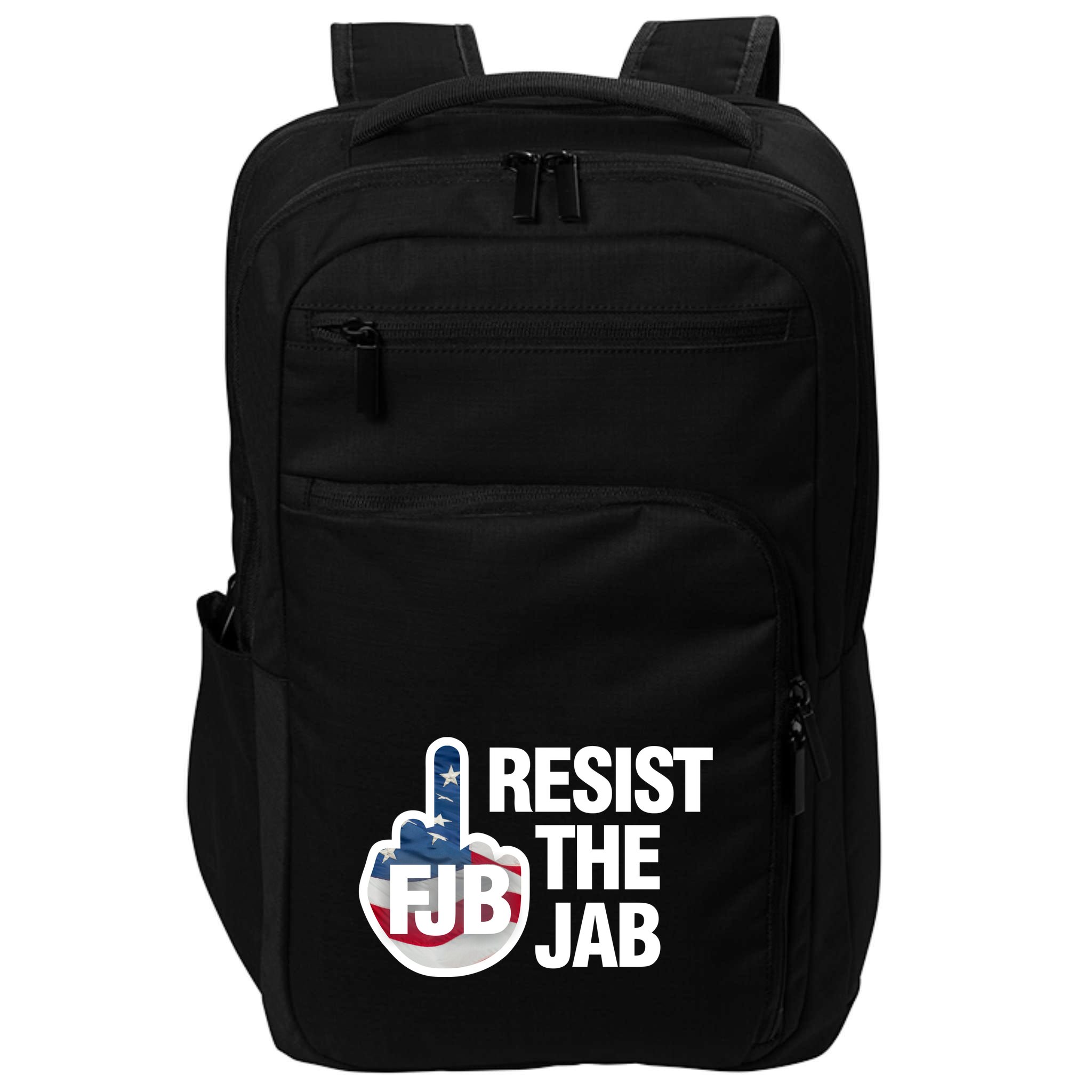 Resist The Jab Flag Logo Impact Tech Backpack