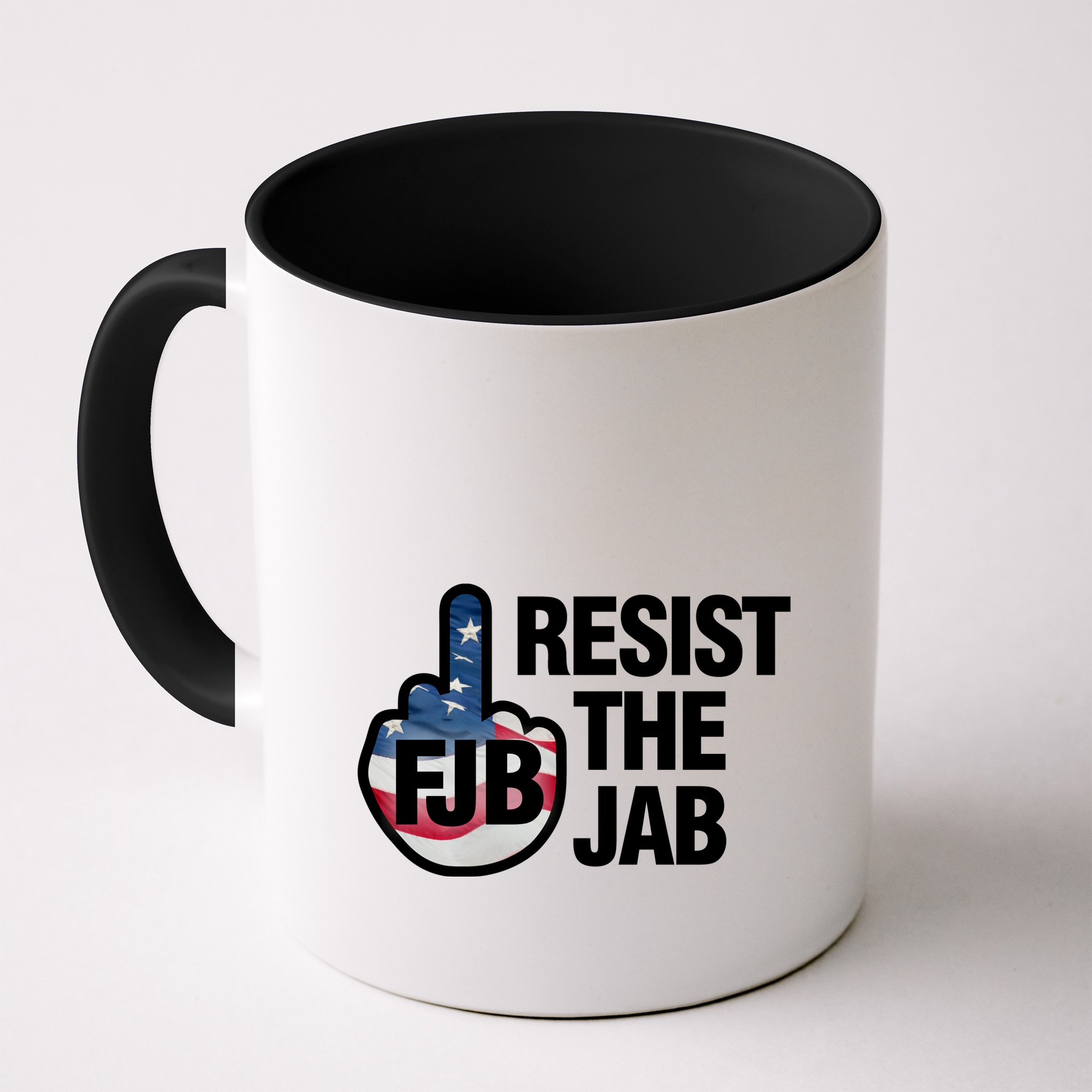 Resist The Jab Flag Logo Mug