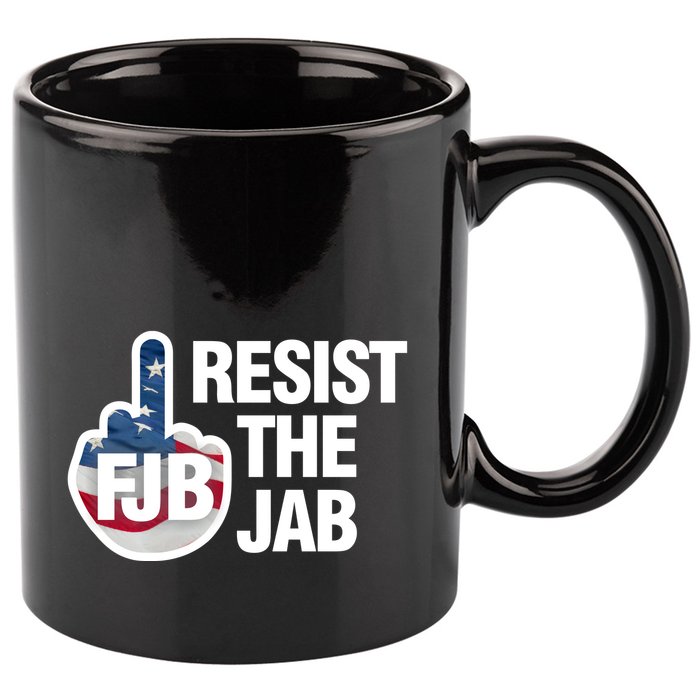 Resist The Jab Flag Logo 11oz C Handle Ceramic Mug