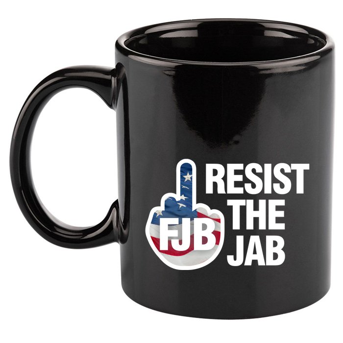 Resist The Jab Flag Logo 11oz C Handle Ceramic Mug