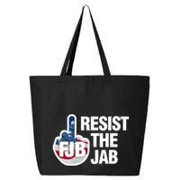 Resist The Jab Flag Logo 25L Jumbo Tote