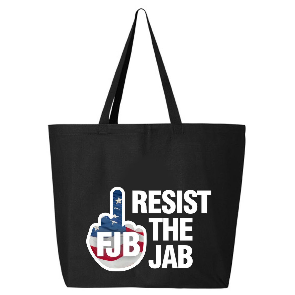 Resist The Jab Flag Logo 25L Jumbo Tote