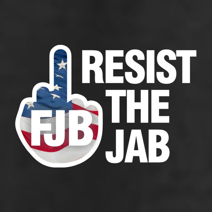 Resist The Jab Flag Logo 25L Jumbo Tote