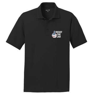 Resist The Jab Flag Logo PosiCharge RacerMesh Polo