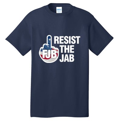 Resist The Jab Flag Logo Tall T-Shirt