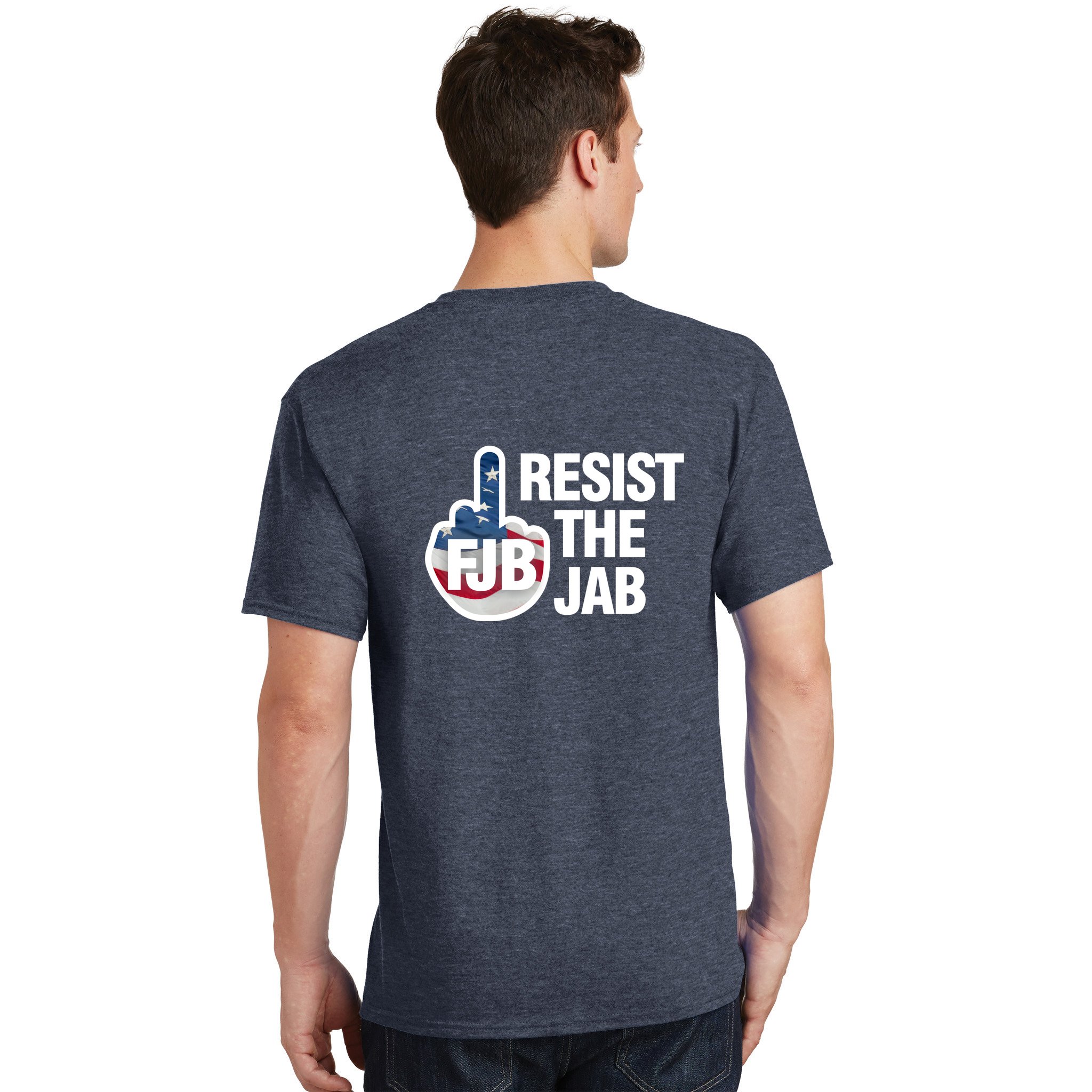 Resist The Jab Flag Logo T-Shirt