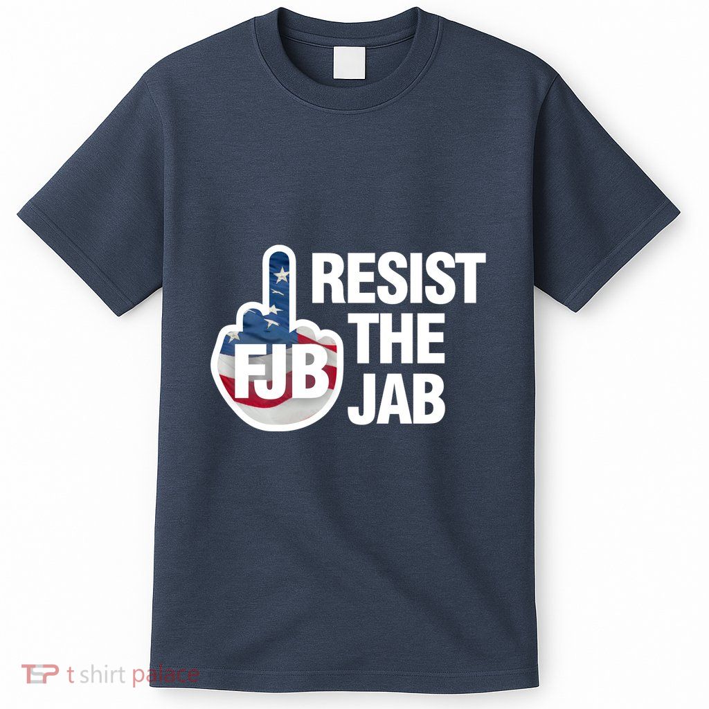 Resist The Jab Flag Logo T-Shirt