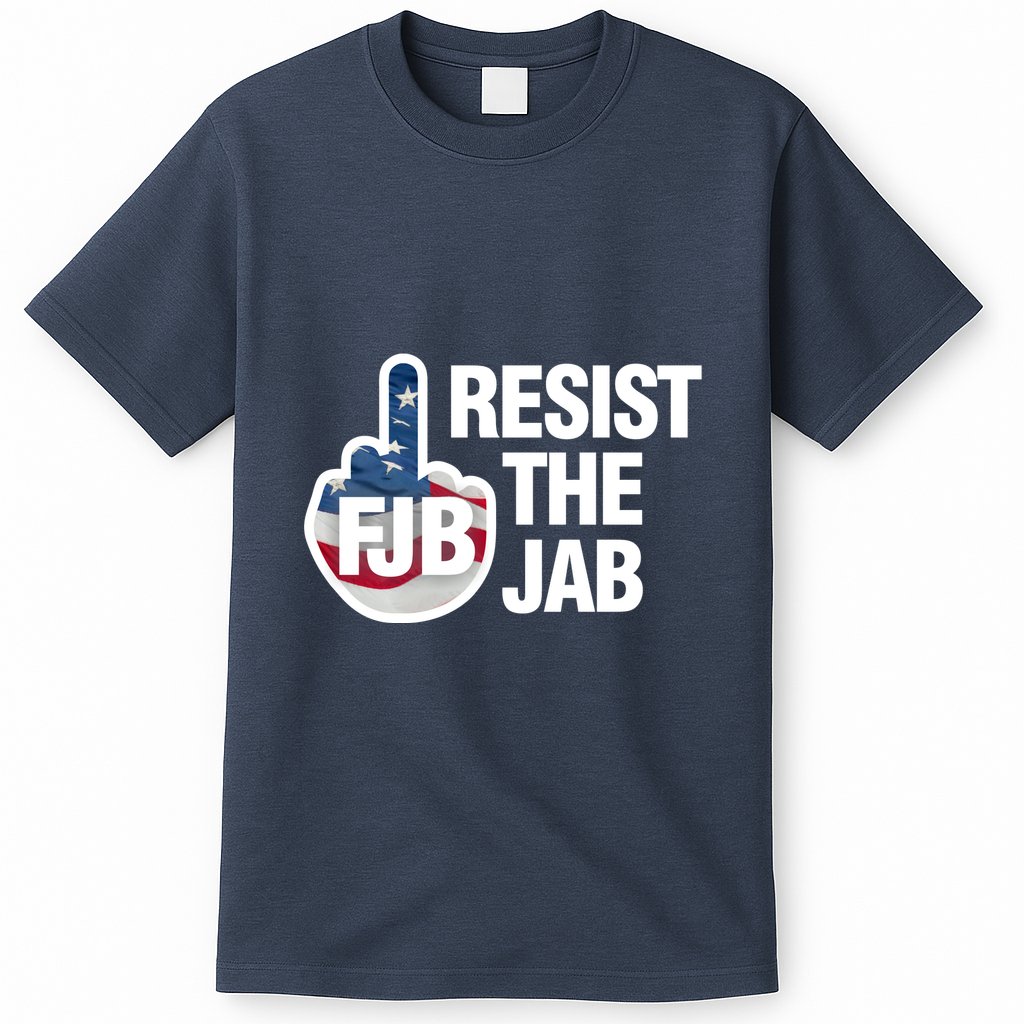 Resist The Jab Flag Logo T-Shirt