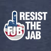 Resist The Jab Flag Logo T-Shirt