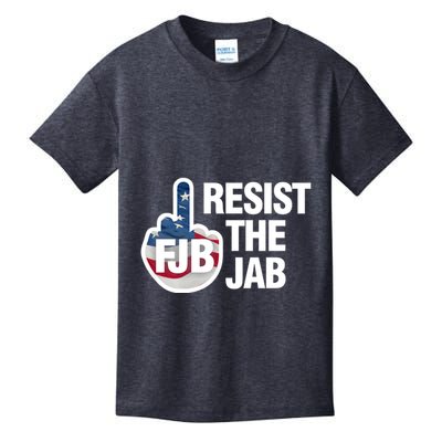 Resist The Jab Flag Logo Kids T-Shirt