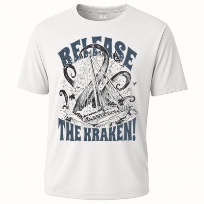 Release the Kraken, Vintage Retro hand drawn Octopus Performance Shirt