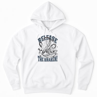 Release the Kraken, Vintage Retro hand drawn Octopus Hoodie
