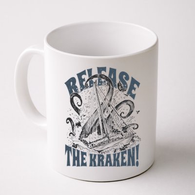 Release the Kraken, Vintage Retro hand drawn Octopus Mug