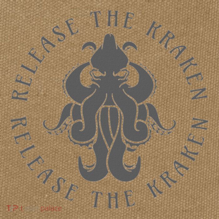 Release The Kraken Cotton Canvas Backpack