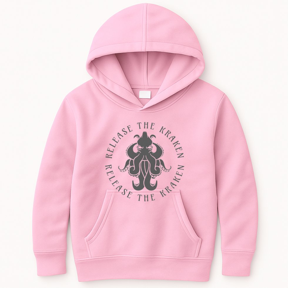 Release The Kraken Kids Hoodie