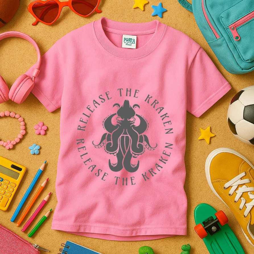 Release The Kraken Kids T-Shirt
