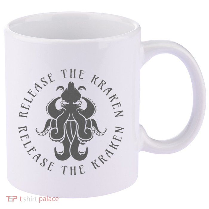 Release The Kraken 11oz C Handle Ceramic Mug