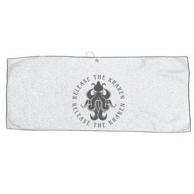 Release The Kraken Large Microfiber Waffle Golf Towel
