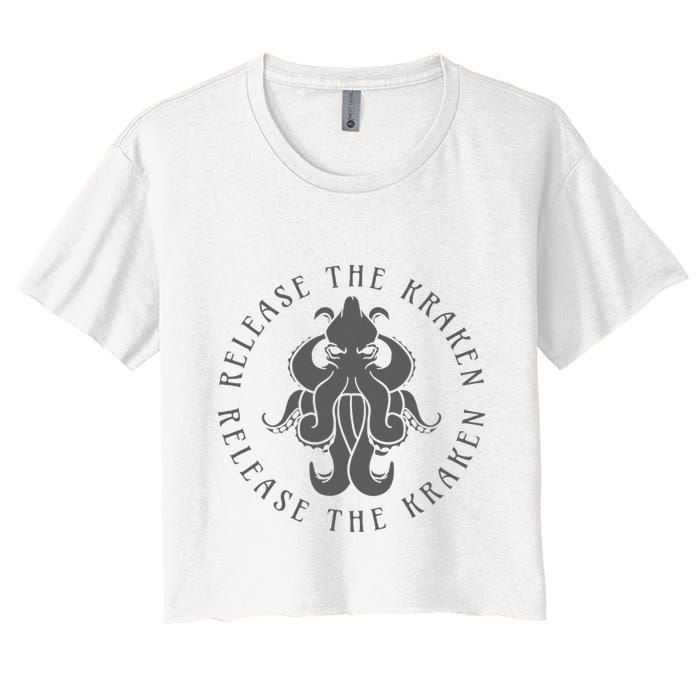 Release The Kraken Women's Crop Top Tee