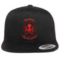 Release The Kraken Flat Bill Trucker Hat