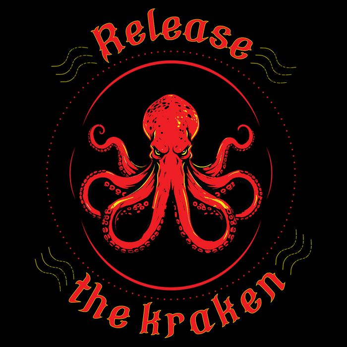 Release The Kraken Flat Bill Trucker Hat