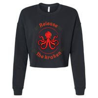 Release The Kraken Cropped Pullover Crew