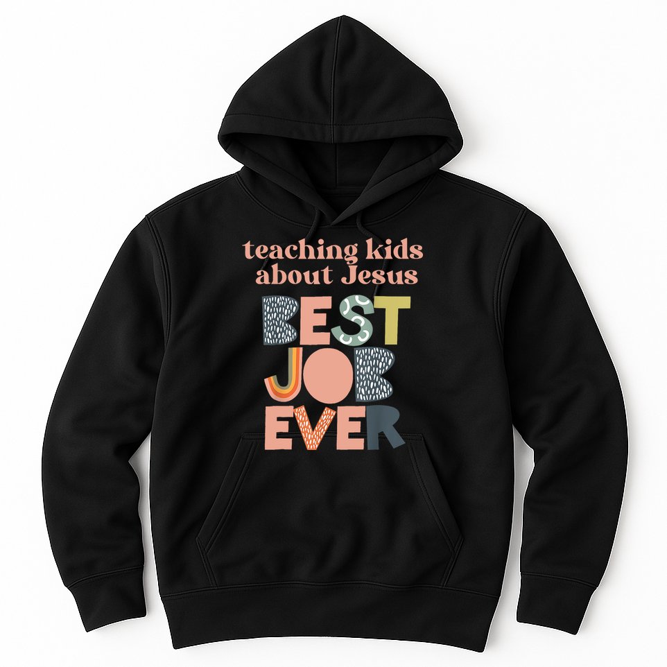 Retro Teaching Kids About Jesus Is The Best Job Ever Hoodie