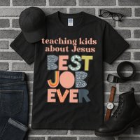 Retro Teaching Kids About Jesus Is The Best Job Ever Tall T-Shirt