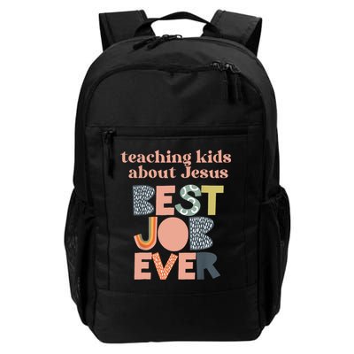 Retro Teaching Kids About Jesus Is The Best Job Ever Backpack