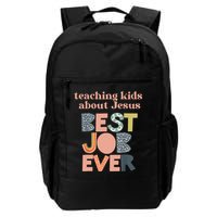 Retro Teaching Kids About Jesus Is The Best Job Ever Backpack
