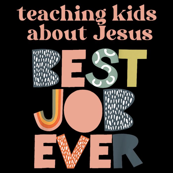 Retro Teaching Kids About Jesus Is The Best Job Ever Backpack