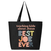 Retro Teaching Kids About Jesus Is The Best Job Ever 25L Jumbo Tote