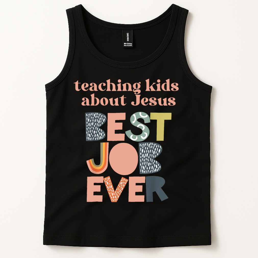 Retro Teaching Kids About Jesus Is The Best Job Ever Tank Top