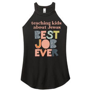 Retro Teaching Kids About Jesus Is The Best Job Ever Women’s Perfect Tri Rocker Tank