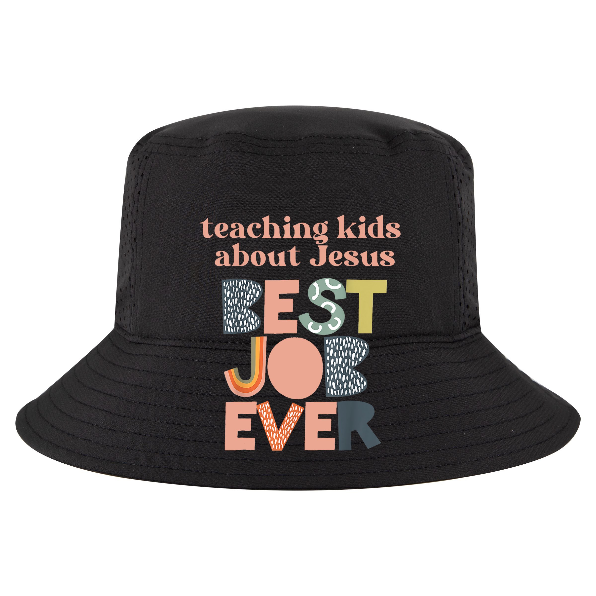 Retro Teaching Kids About Jesus Is The Best Job Ever Vector Backpack