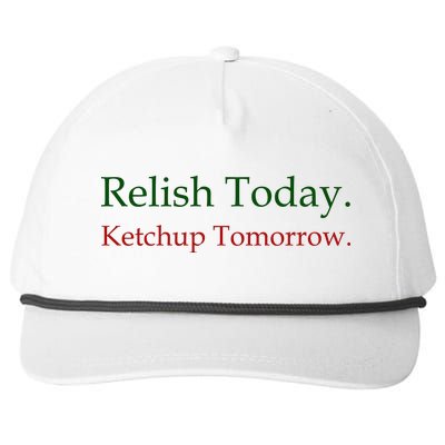 Relish Today Ketchup Tomorrow Snapback Five-Panel Rope Hat