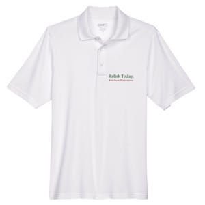 Relish Today Ketchup Tomorrow Men's Origin Performance Pique Polo