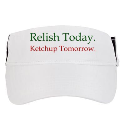 Relish Today Ketchup Tomorrow Adult Drive Performance Visor