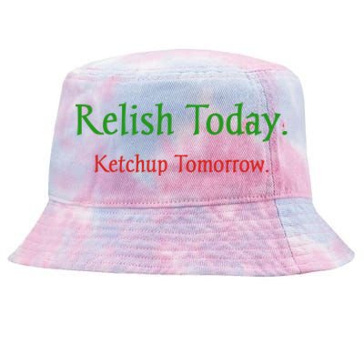 Relish Today Ketchup Tomorrow Tie-Dyed Bucket Hat