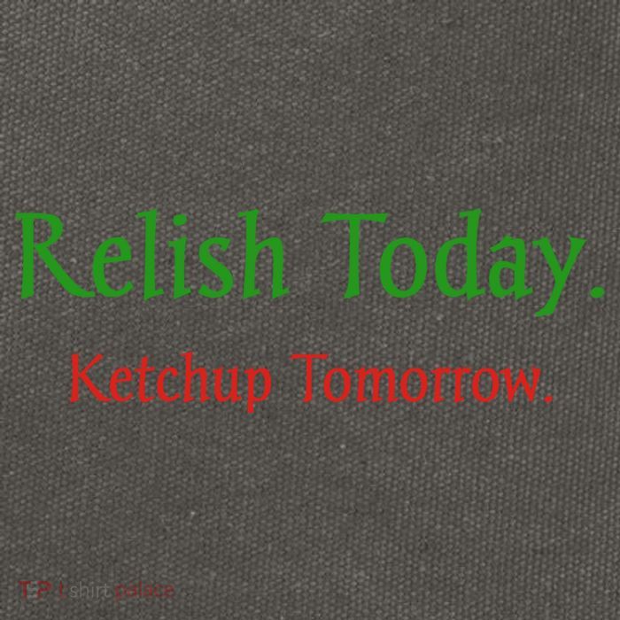 Relish Today Ketchup Tomorrow Cotton Canvas Backpack