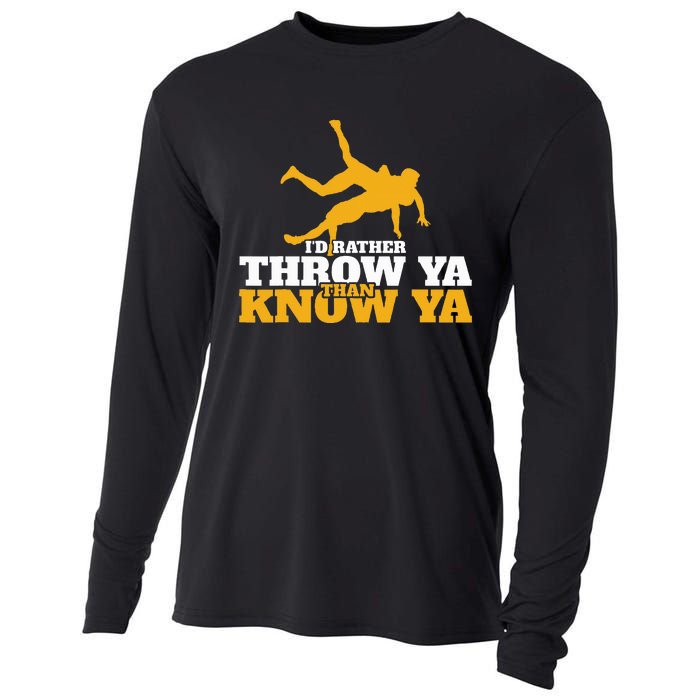 Rather Throw Know Wrestling Wrestler Cooling Performance Long Sleeve Crew