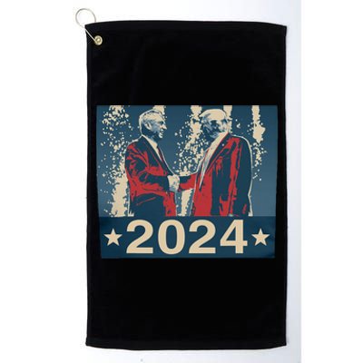 Retro Trump Kennedy President 2024 Election Republican Platinum Collection Golf Towel